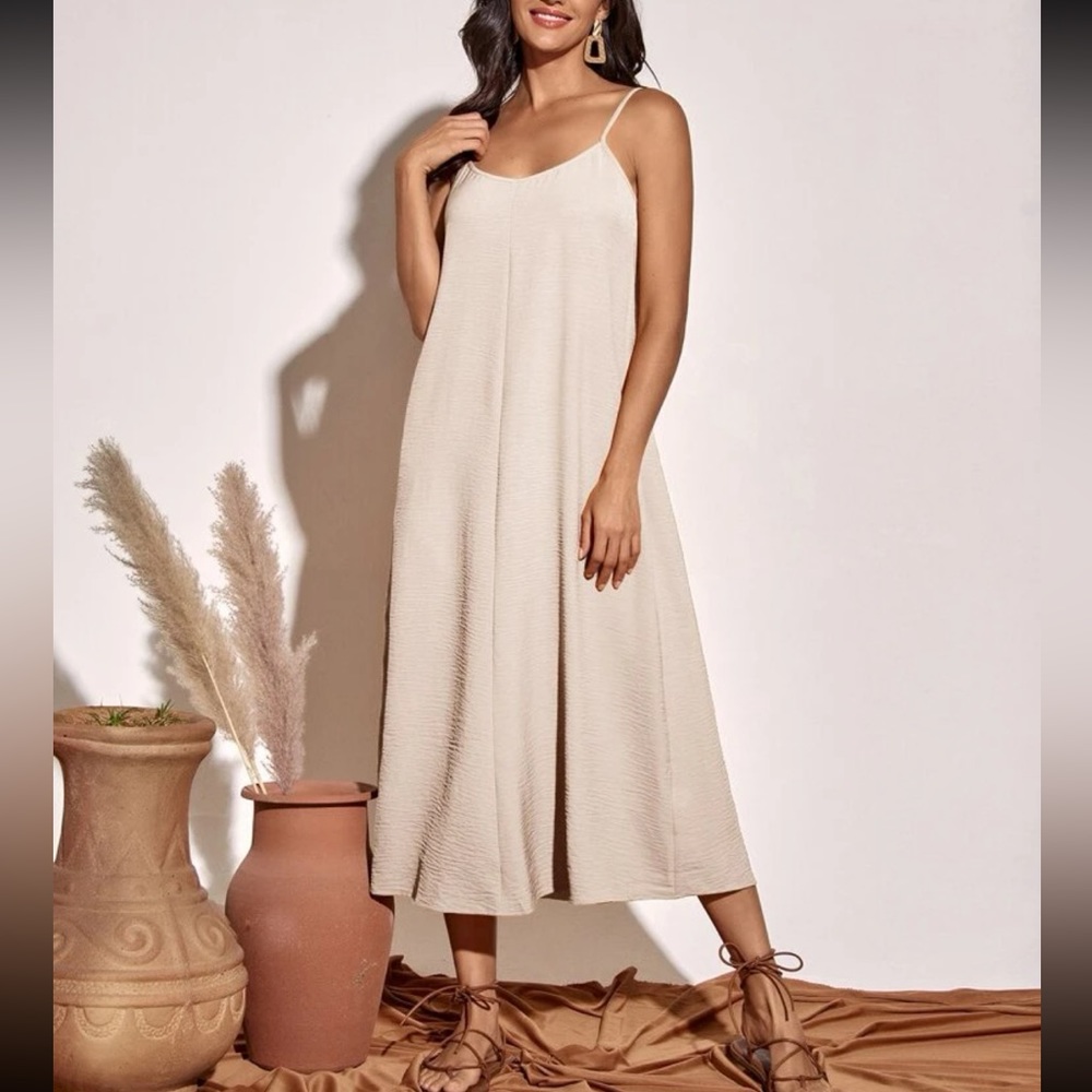 New Cream Cami Dress